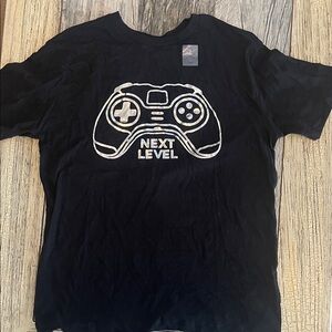 Old Navy Black T-Shirt with White Game Controller Graphic